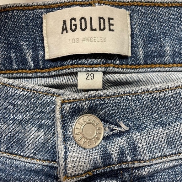 AGOLDE Toni Mid Rise Straight Jean Viewpoint size 29 Style A133B-1256 - Picture 3 of 13